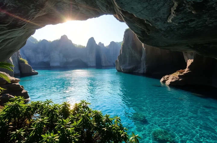 why lerakuty cave water so clear